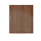 Classic Two-Door Sliding Wardrobe – Walnut Finish