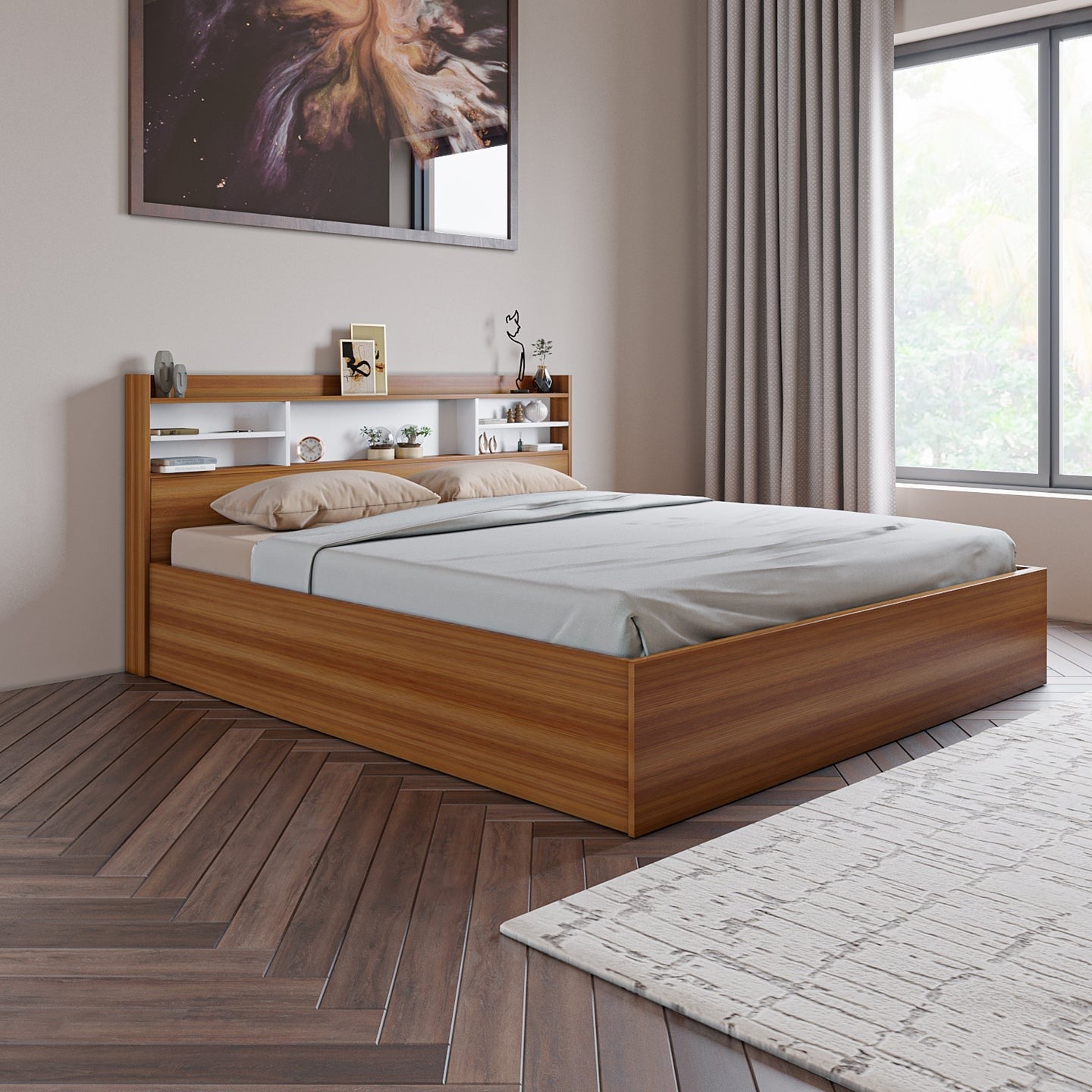 The Majestic King Bed with Box Storage