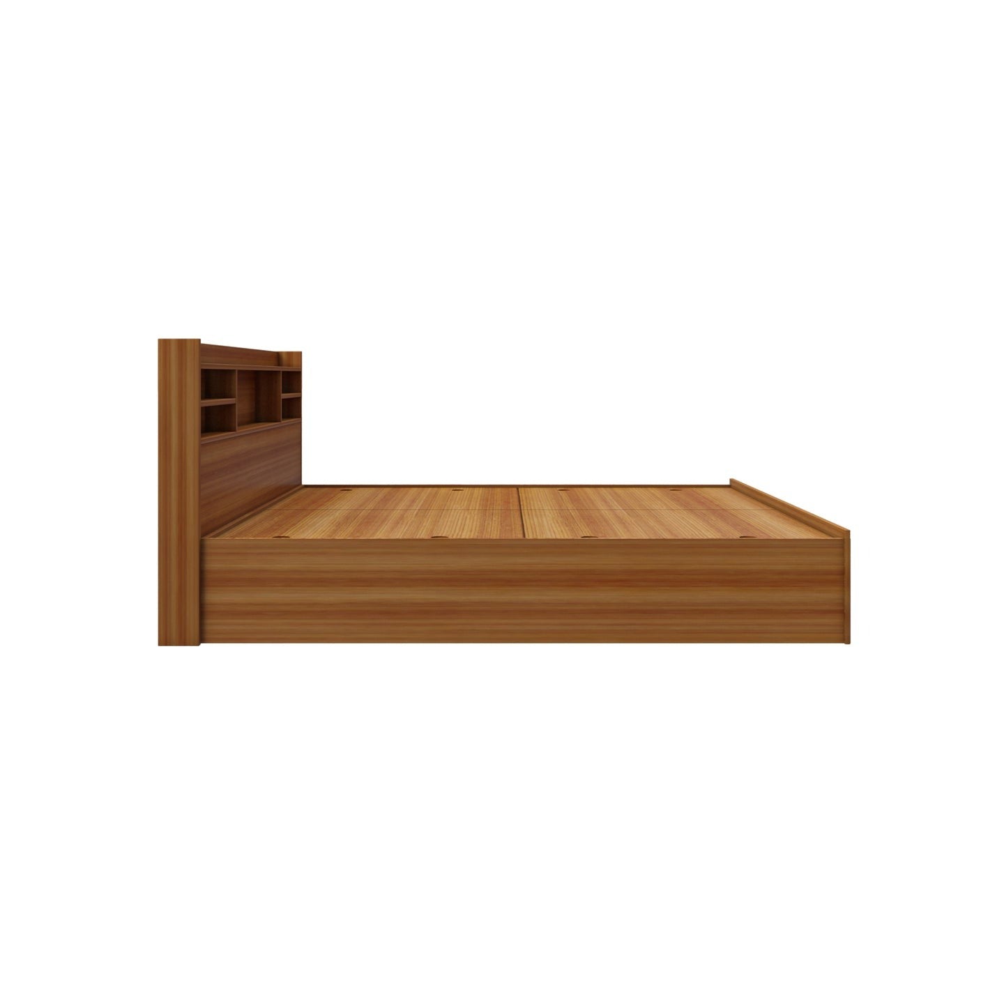 The Libra Queen Bed with Storage Headboard
