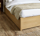 Oak Haven Upholstered Ottoman Storage Bed