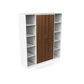 Modern 2-Door Wardrobe with Side Open Shelves (6ft x 7ft)