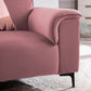 Velvet 1 Seater Sofa in Blush Pink Color