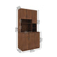 Crockery Unit – Walnut Finish