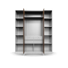 Modern 2-Door Wardrobe with Side Open Shelves (6ft x 7ft)