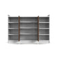 Grandeur Multi-Shelf Shoe Cabinet with Dual Doors & Open Shelves