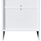 Luna 3-Drawer White Bedside Table