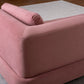 Blush Pink Velvet Chaise Lounge – Modern Lounger for Relaxing & Reading