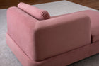 Blush Pink Velvet Chaise Lounge – Modern Lounger for Relaxing & Reading