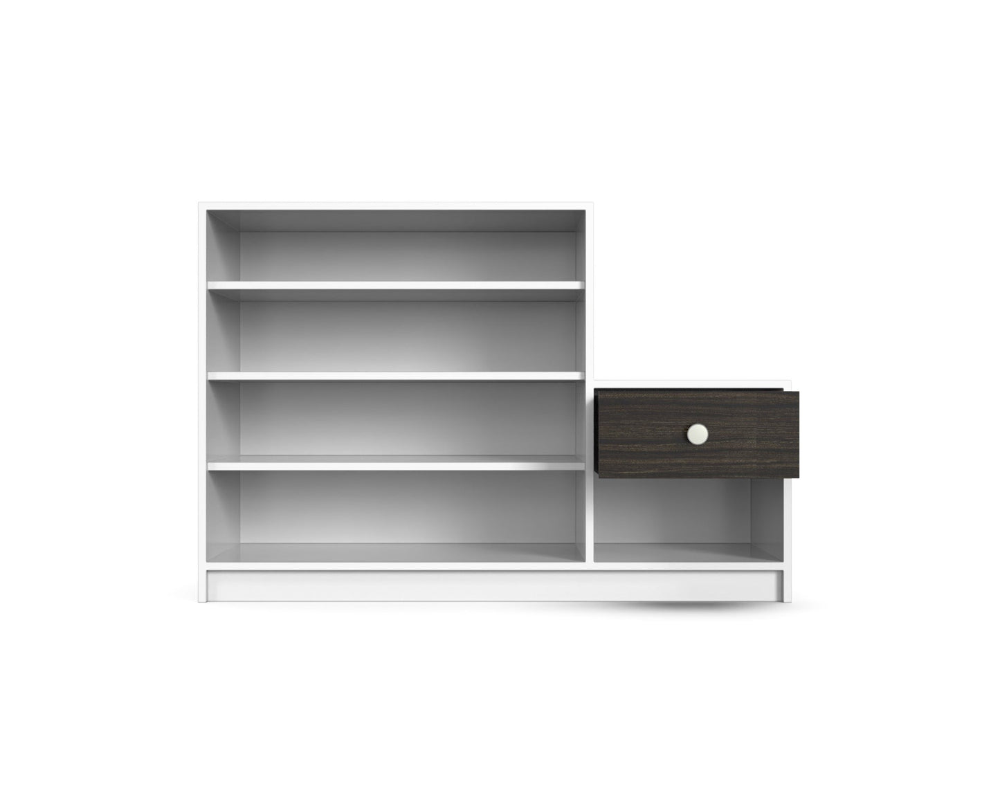 Wide Wooden Shoe Rack with Open Shelves & Storage Drawer – Footwear Organizer (Holds 11–16 Pairs)