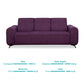 Purple Berry Fabric 3+1+1 Sofa Set – Modern Comfort & Stylish Living Room Furniture