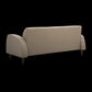 Sand Beige Leatherette 3-Seater Sofa – Modern Comfort & Elegant Design