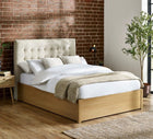 Oak Haven Upholstered Ottoman Storage Bed
