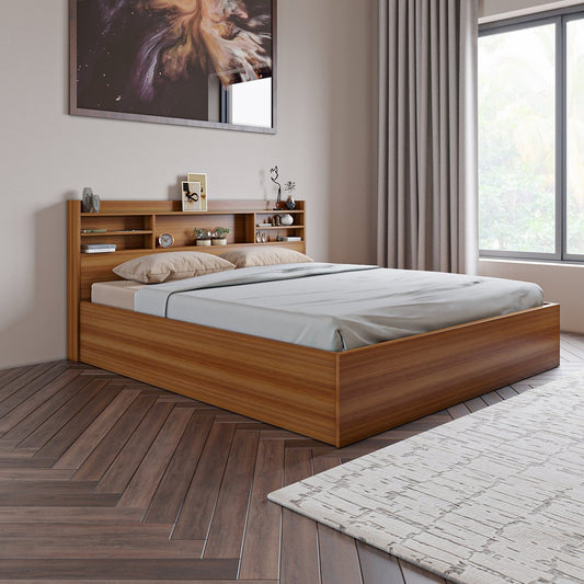 The Libra King Bed with Storage Headboard