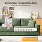 Modern 256cm corduroy sofa, wide armrest, oversized sofa suitable for living room sofa