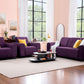 Purple Berry Fabric 3+1+1 Sofa Set – Modern Comfort & Stylish Living Room Furniture