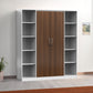 Modern 2-Door Wardrobe with Side Open Shelves (6ft x 7ft)