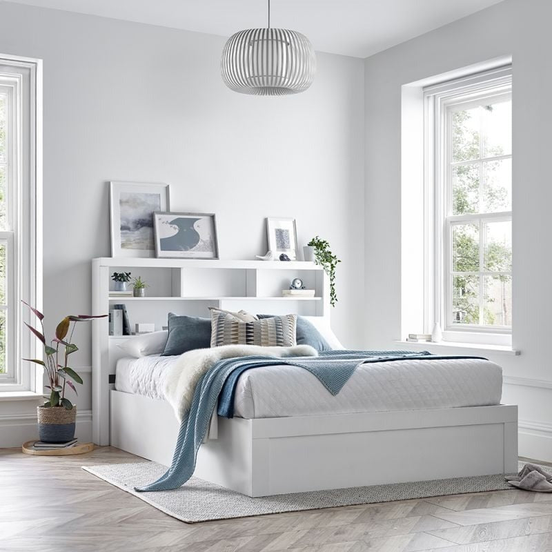 Hydraulic Lift Storage Bookcase Bed