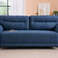 Navy Blue Fabric 3-Seater Sofa – Modern Design with Plush Comfort