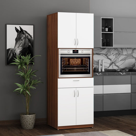 Tall Kitchen Crockery & Oven Storage Unit