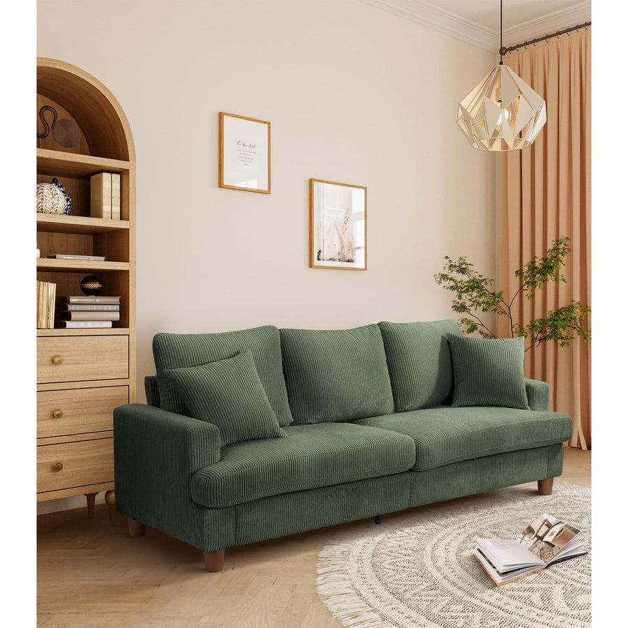 Corduroy 3-seater sofa