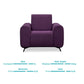 Purple Berry Fabric 3+1+1 Sofa Set – Modern Comfort & Stylish Living Room Furniture