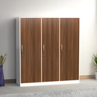 3 Door Wooden Wardrobe with Hanging Space & Shelves (6 Ft)