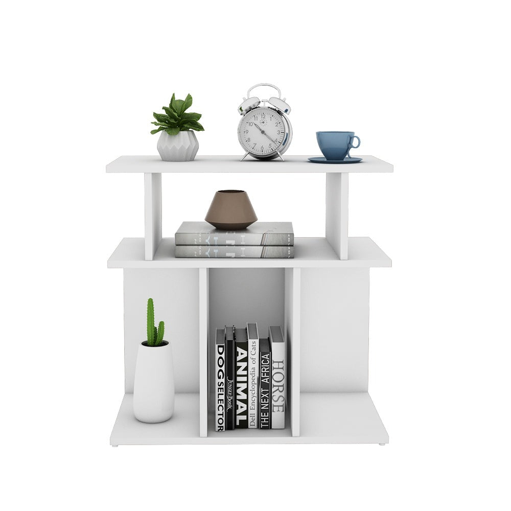 The Koda Modular End Table (White "S" Shape)