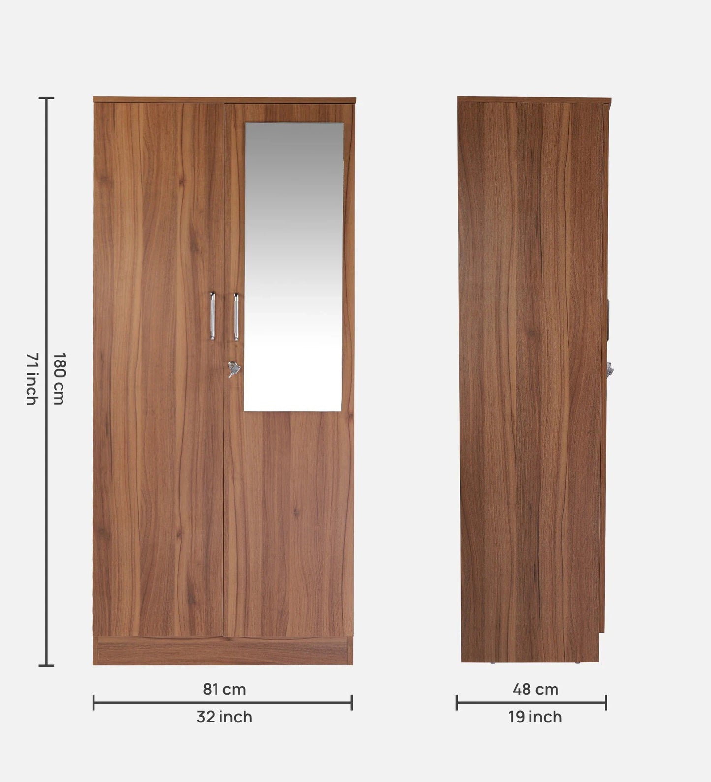 Omkarwood "Lyon Elegance" 2-Door Premium Wardrobe