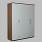 SleekAura 4-Door Engineered Wood Wardrobe