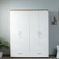 SleekAura 4-Door Engineered Wood Wardrobe