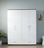 SleekAura 4-Door Engineered Wood Wardrobe