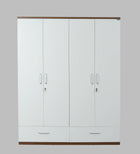 SleekAura 4-Door Engineered Wood Wardrobe