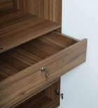 SleekAura 4-Door Engineered Wood Wardrobe