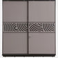 OmkarWood AuraMax Sliding Door Wardrobe – Basalt Grey High Gloss Finish