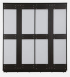 OmkarWood AuraMax Sliding Door Wardrobe – Basalt Grey High Gloss Finish