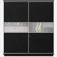 Omkarwood Zenix Premium Sliding Door Wardrobe – Wenge Melamine Finish