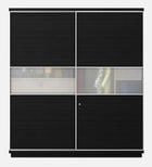 Omkarwood Zenix Premium Sliding Door Wardrobe – Wenge Melamine Finish
