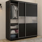 Omkarwood Zenix Premium Sliding Door Wardrobe – Wenge Melamine Finish