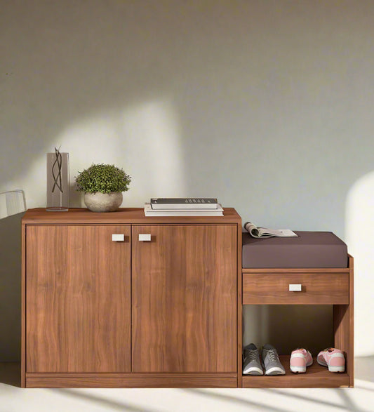 Elmora Entryway Premium Enginneredwood Shoe Cabinet & Bench
