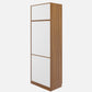 Omkarwood Lotus 2-Door Wardrobe with Loft & Drawer – Exotic Teak Finish