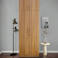 Omkarwood Lotus 2-Door Wardrobe with Loft & Drawer – Exotic Teak Finish