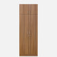 Omkarwood Lotus 2-Door Wardrobe with Loft & Drawer – Exotic Teak Finish