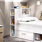 Modern Queen Size Storage Bed with Headboard