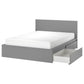 Modern Queen Size Storage Bed with Headboard