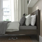 Elegant Queen Size Bed without Storage – Wenge Finish