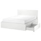 Modern Queen Size Storage Bed with Headboard