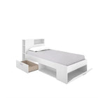Modern Queen Size Storage Bed with Headboard