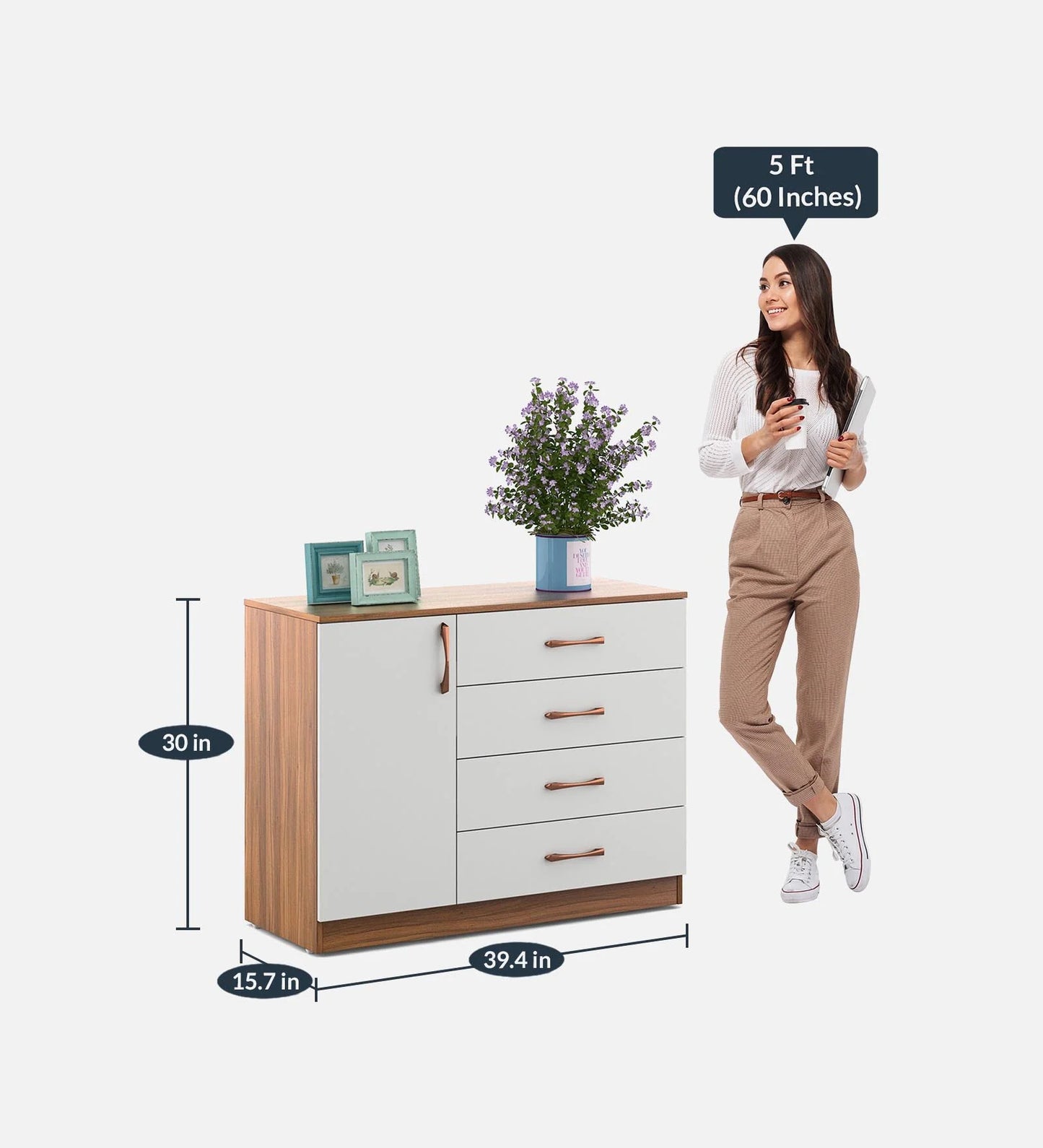OmkarWood Elora Chest of Drawers