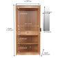 Omkarwood “Milford” Premium 2-Door Engineered Wood Wardrobe with Mirror & Drawer – Urban Teak Finish
