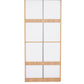 Omkarwood “Milford” Premium 2-Door Engineered Wood Wardrobe with Mirror & Drawer – Urban Teak Finish